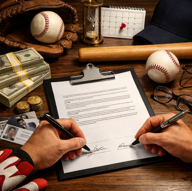 야구용어 FA FA계약 옵트아웃 계약서 조항 사인앤트레이드