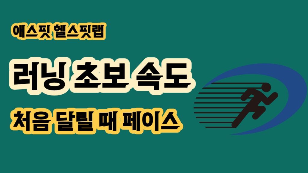 러닝 초보 속도 어느 정도가 적당할까 처음 달릴 때 페이스
